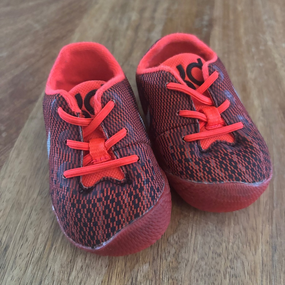 Nike KD 8 Crib Shoes Toddler 3C Crimson Excellent Kevin Durant